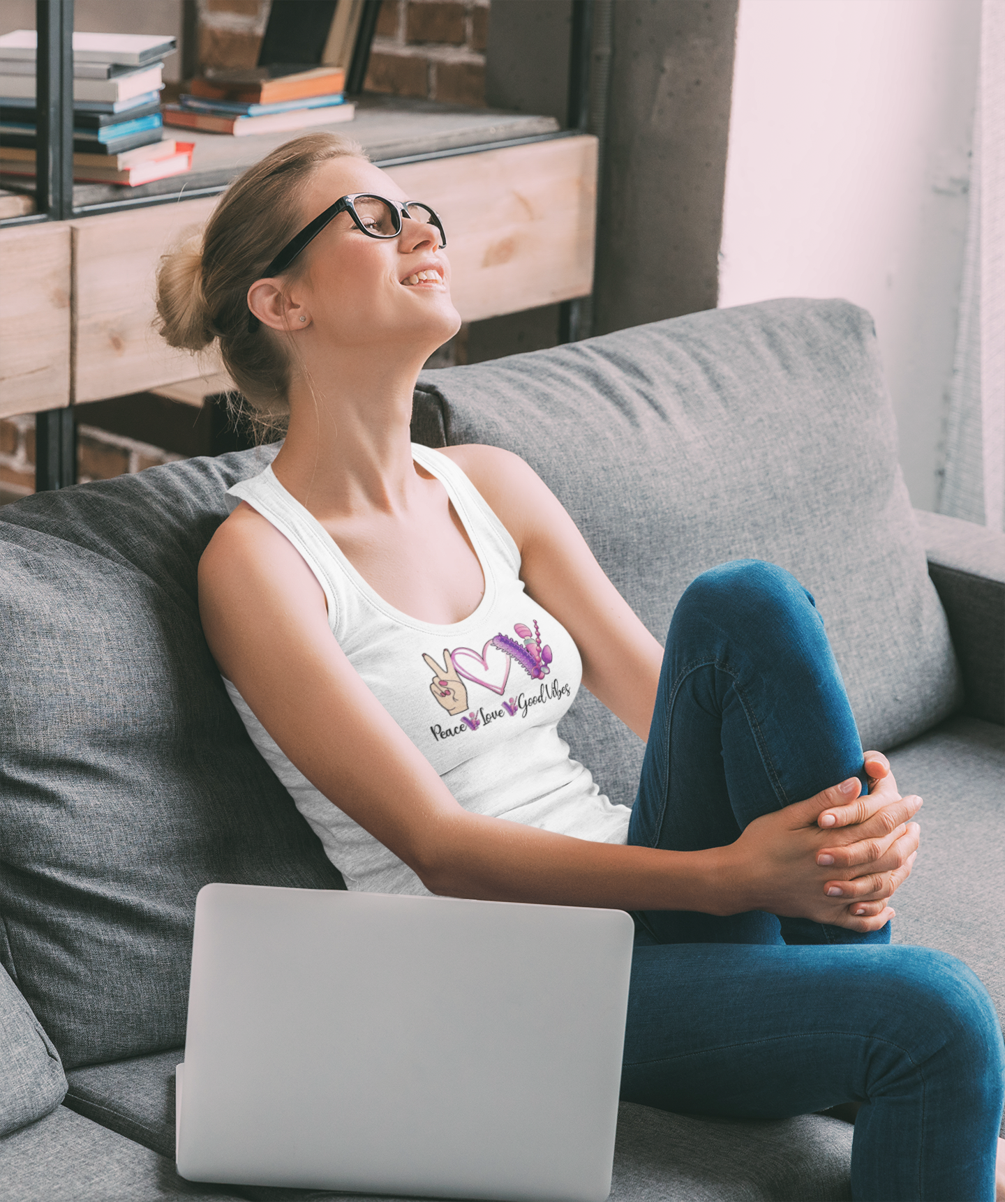 Peace Love & Good Vibes Tank Top